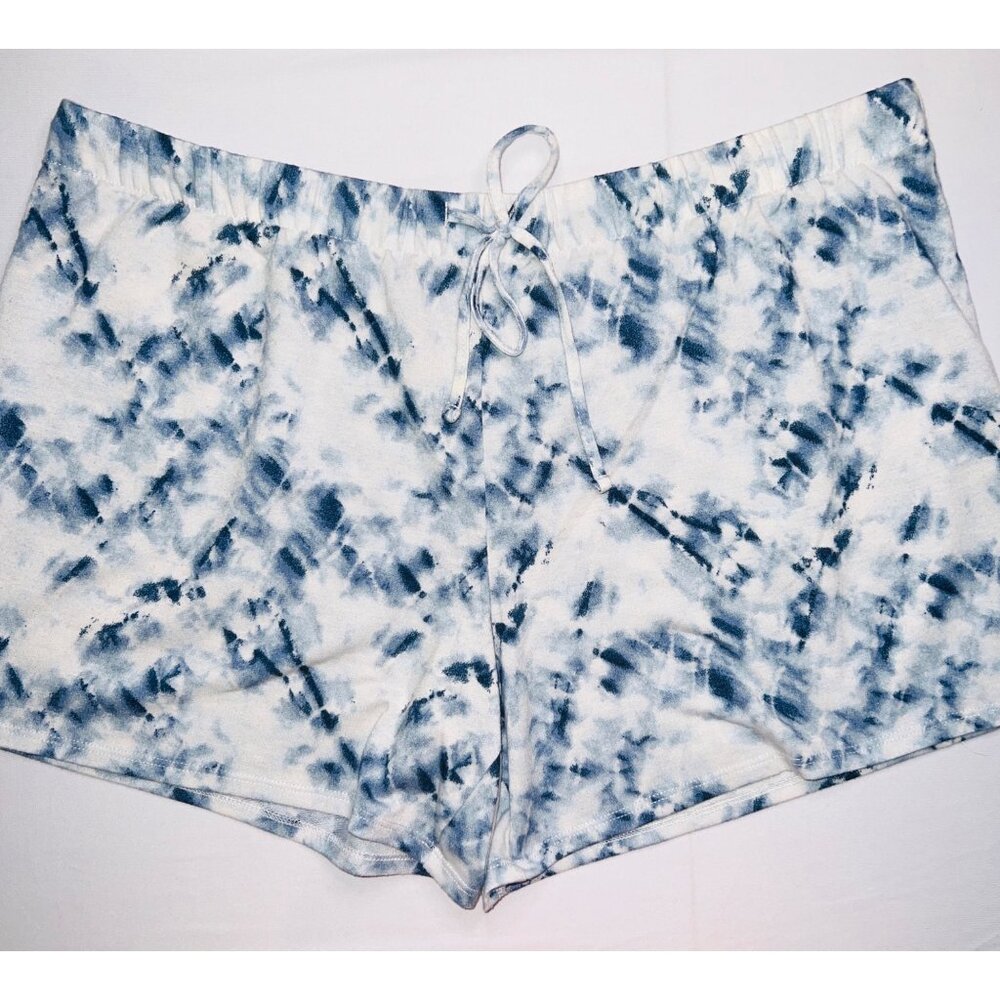 Lucky Brand Womens Blue Tie-Dye Adjustable Waist Shorts X-Large